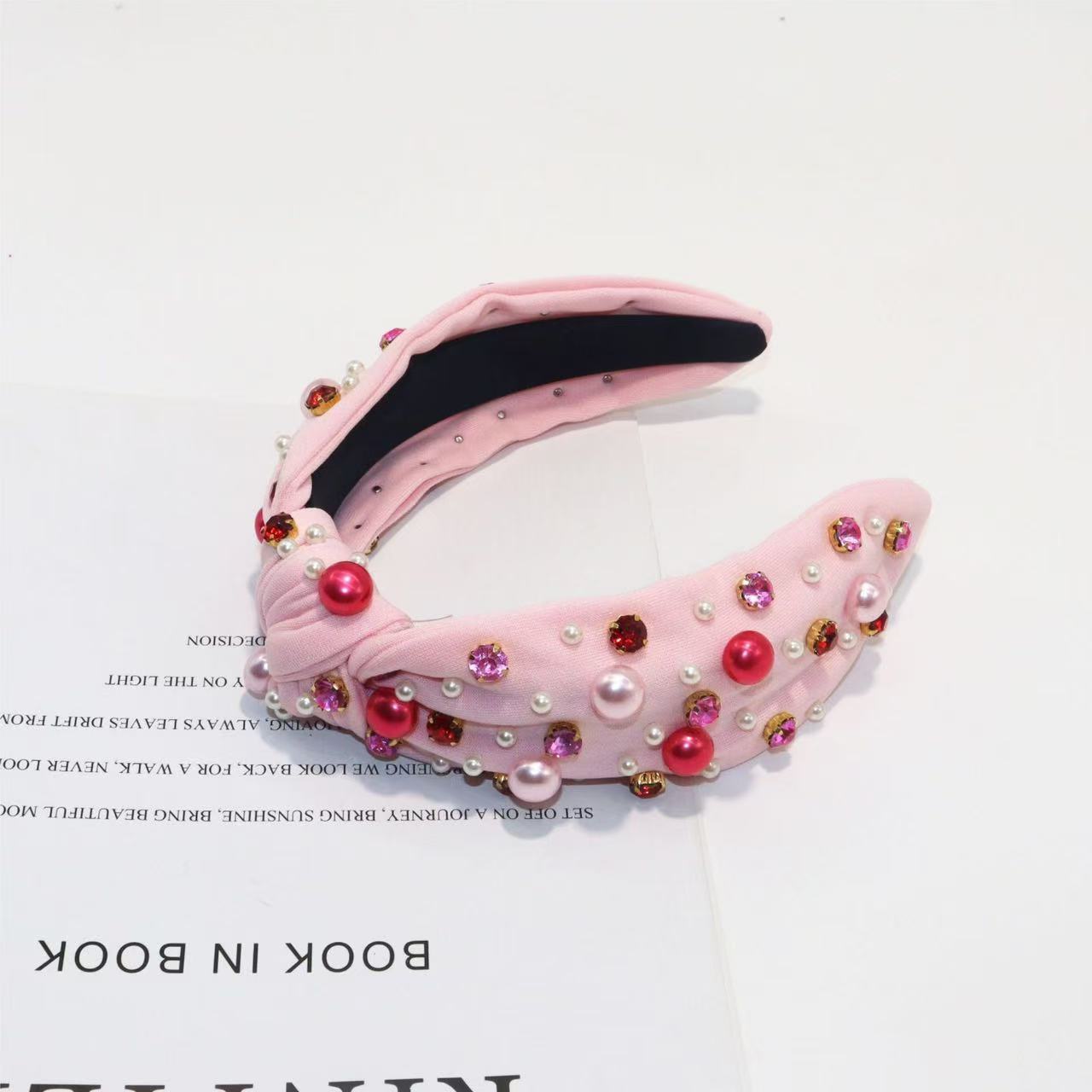 Wholesale Hair Hoop Fashionable  Knot Pearl Headband
